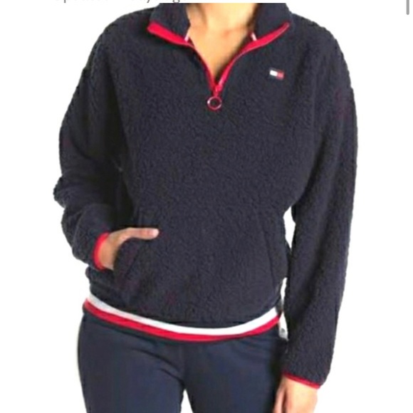 Tommy Hilfiger Tops - TOMMY HILFIGER SPORT Sherpa Jacket